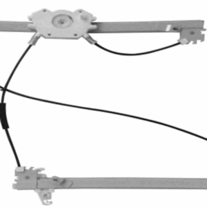 Máq. do vidro Elétrica da pta. diant. - dir. S/motor Fix. Mabuchi - Peugeot 206 08 à 09 - 207 08 à 14 Máquina do vidro elétrica da Porta dianteira - Direito - Sem Motor - Fix. Mabuchi